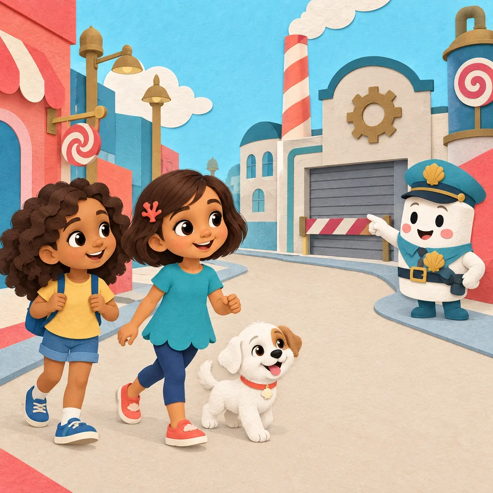 Candy Machine Town — sample scene 1: A Quiet Candy Street